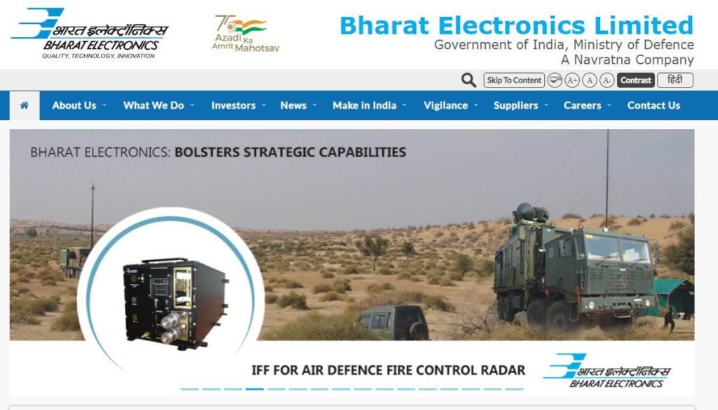 What kind of company is BEL Bharat Electronics Limited