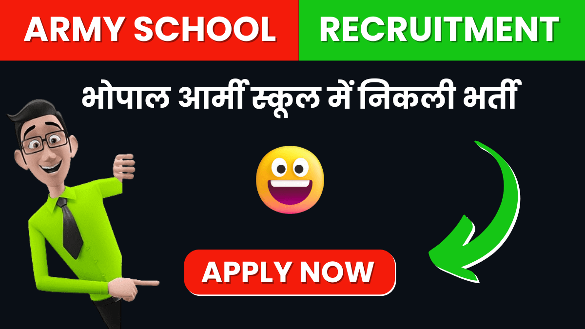 Army School Bhopal Vacancy 2024